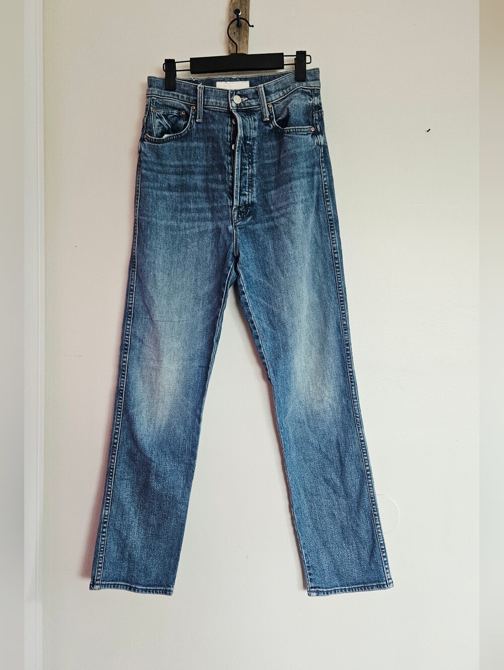 MOTHER The Tippy Top Frisky Flood Fray Size 28
